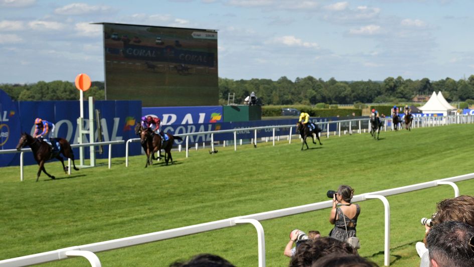 Action from the Coral-Eclipse at Sandown Park
