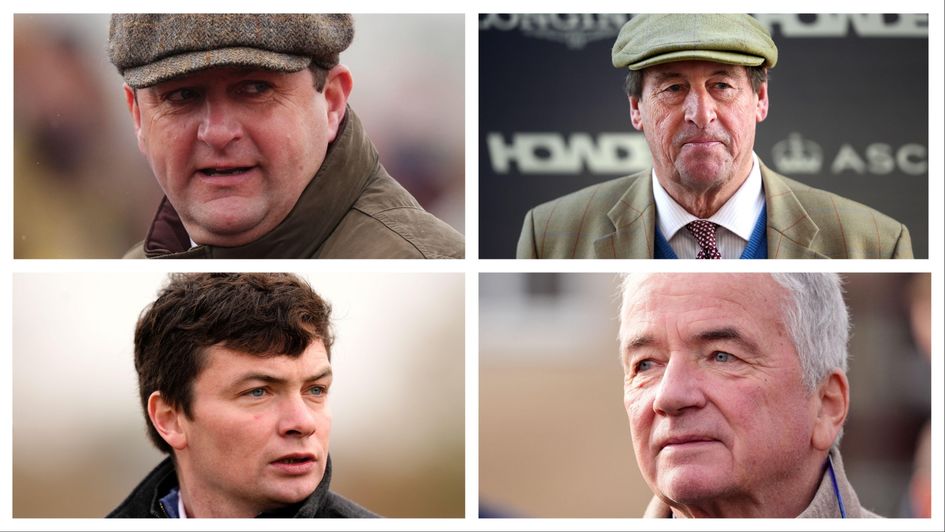Mat Nicholls (top left), Kim Bailey, Willy Twiston-Davies and Nigel Twiston-Davies