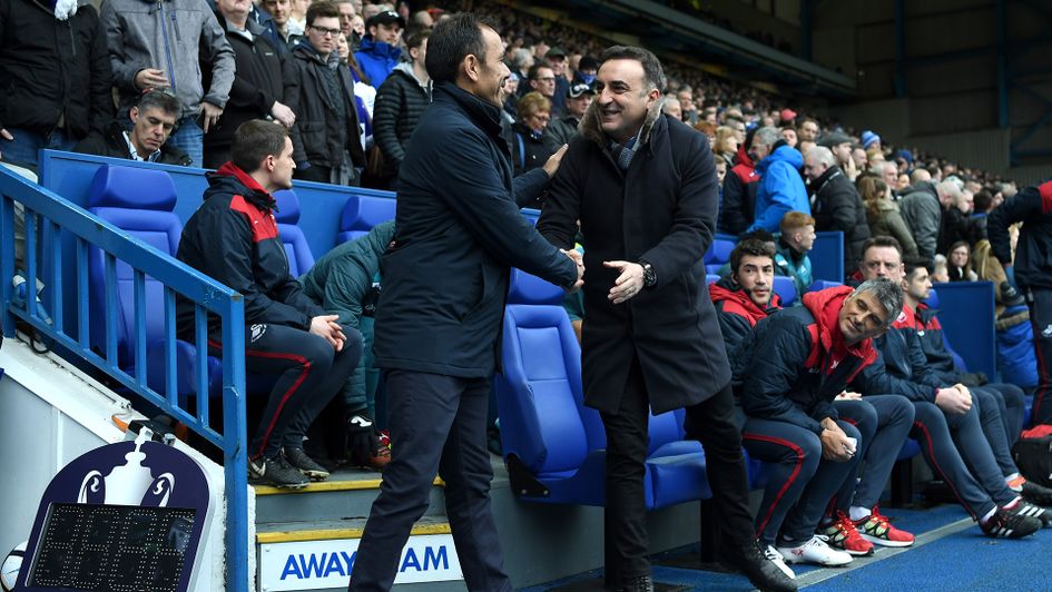 Jos Luhukay and Carlos Carvalhal ahead of Sheffield Wednesday v Swansea