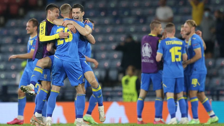 Ukraine celebrate victory over Sweden