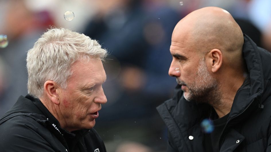 David Moyes and Pep Guardiola