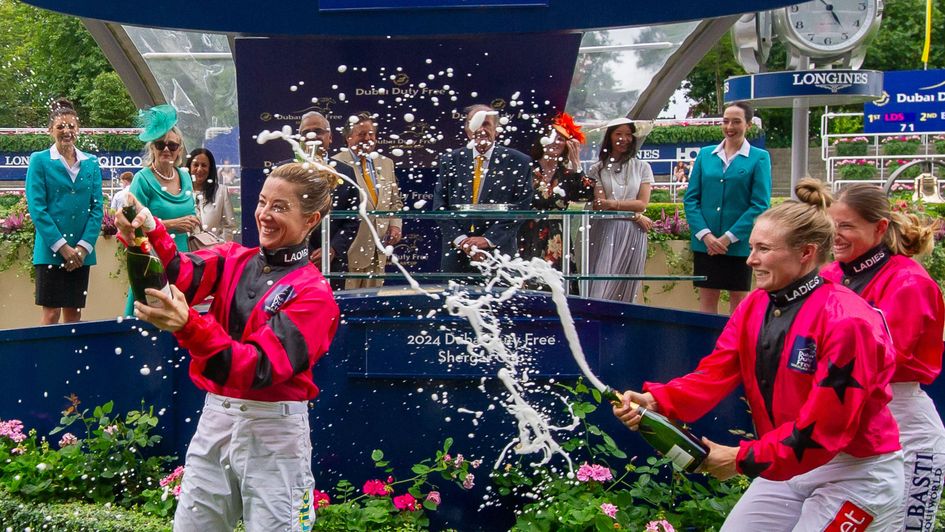 Celebration time for the Ladies Team