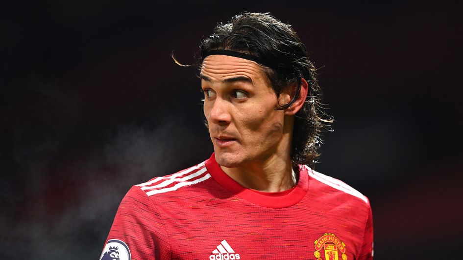 Manchester United striker Edinson Cavani