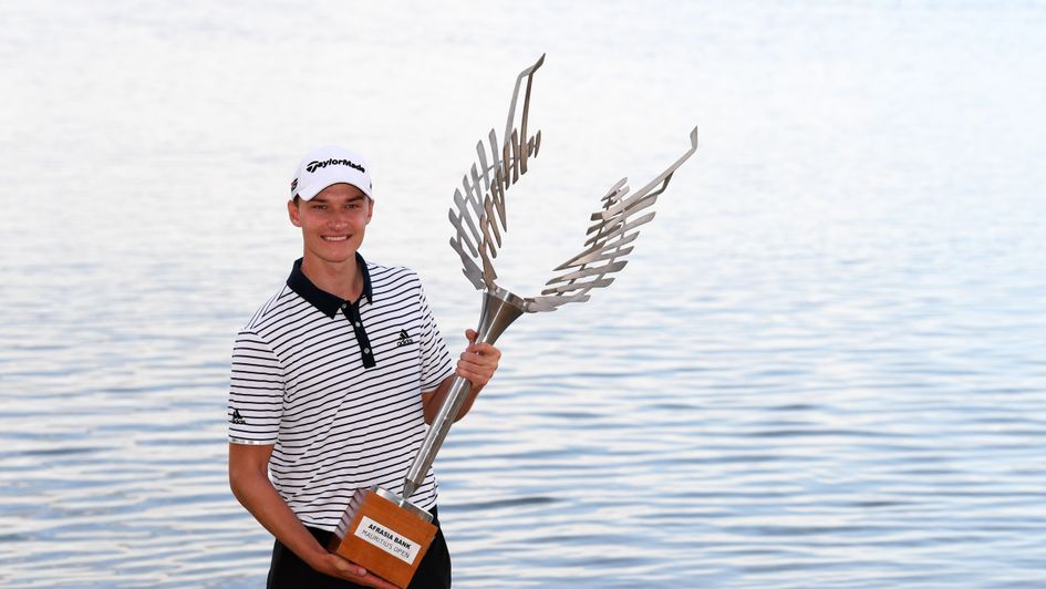 Hojgaard with his trophy