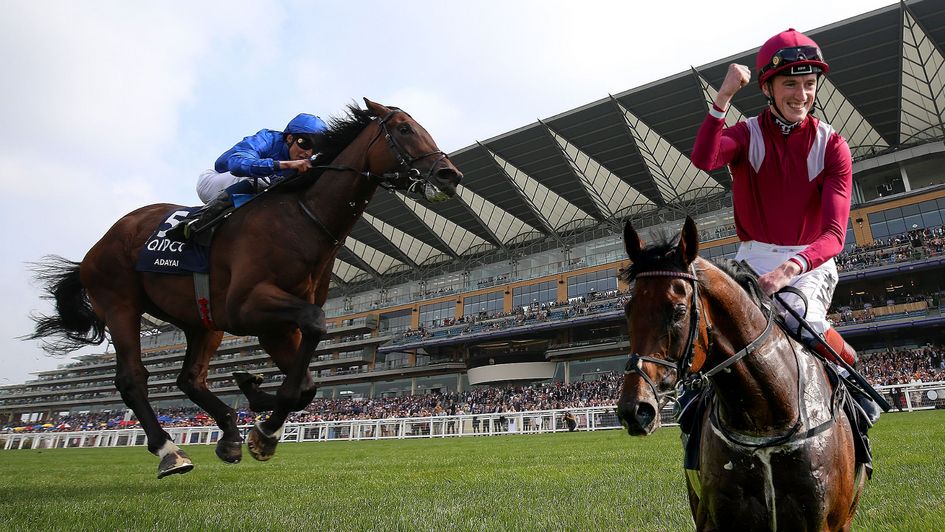 Adayar (left) and Mishriff meet again in the Champion Stakes