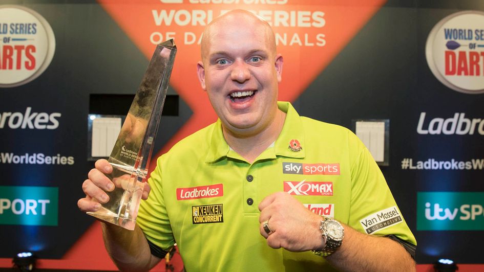Michael van Gerwen: Completed a title hat-trick in the World Series of Darts Finals (Pic: Steve Welsh/PDC)