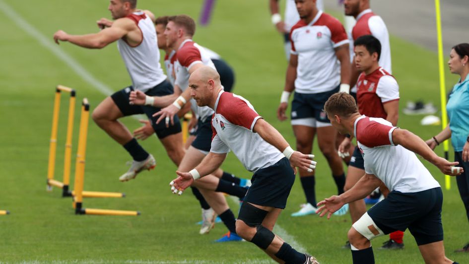 England continue their preparations ahead of Saturday's game with France