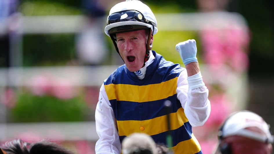 Mark Zahra celebrates after winning on Docklands