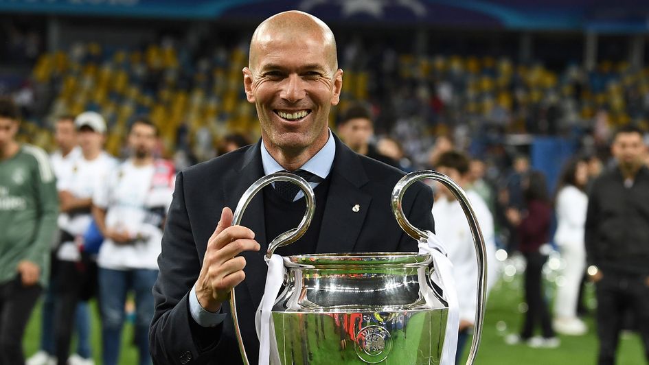 Zinedine Zidane won a third successive Champions League with Real Madrid