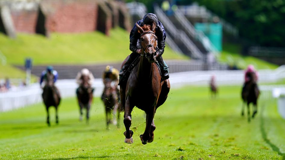 Savethelastdance in splendid isolation at Epsom