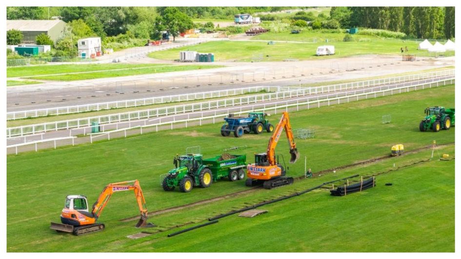 Drainage work was undertaken at Cheltenham