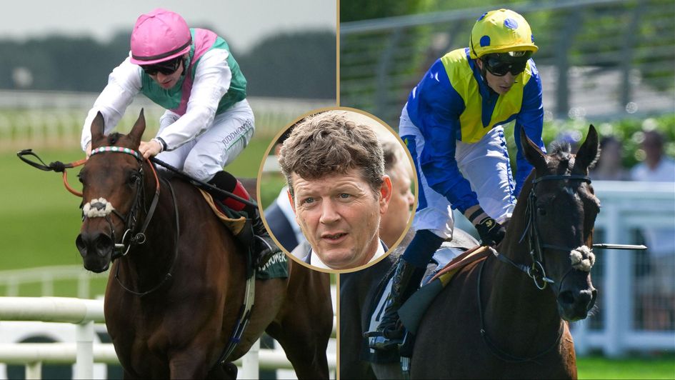 Andrew Balding (centre) sends some of his best horses to Ascot