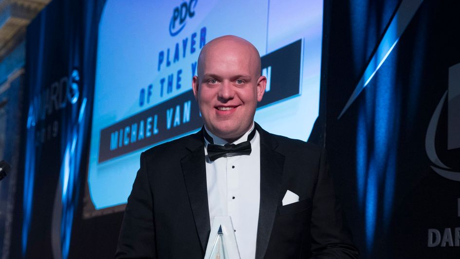 Michael van Gerwen won the Player of the Year award (Picture: PDC)