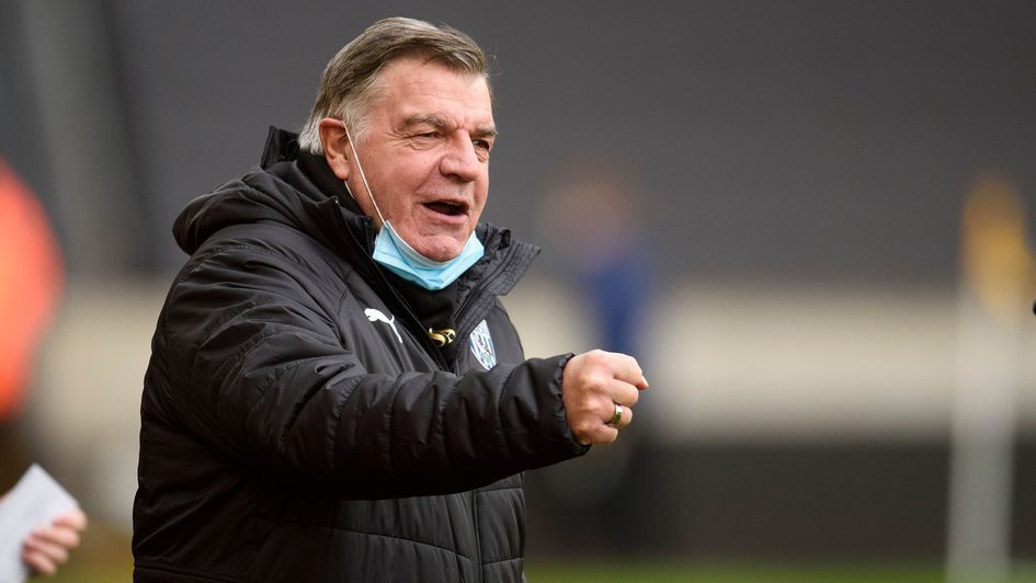 West Brom boss Sam Allardyce celebrates