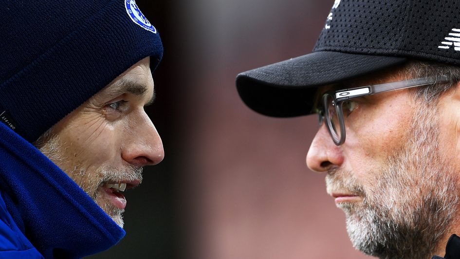 Thomas Tuchel's Chelsea and Jurgen Klopp's Liverpool meet on Sunday