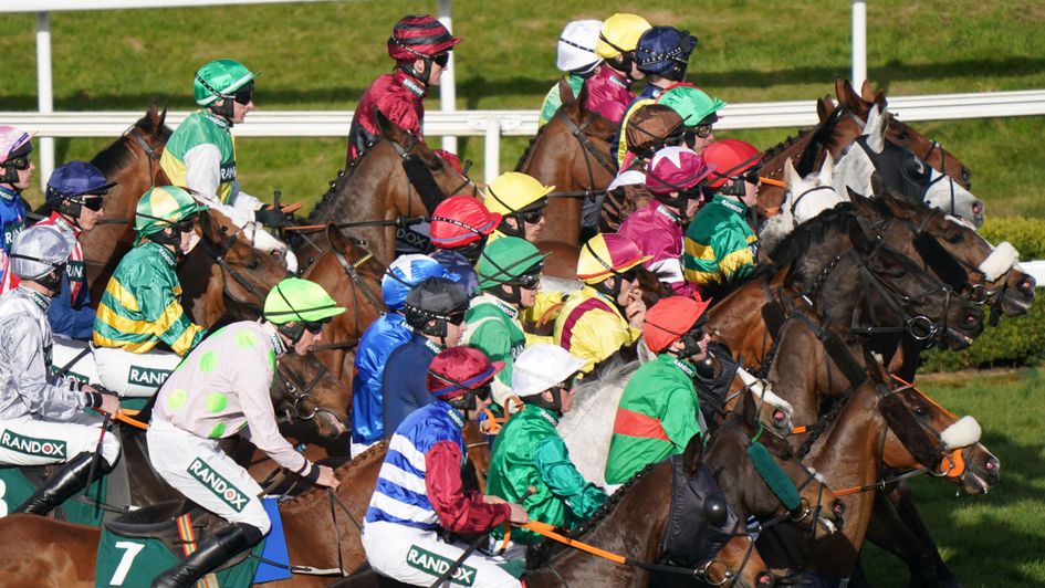 Runners jostle for position at Aintree