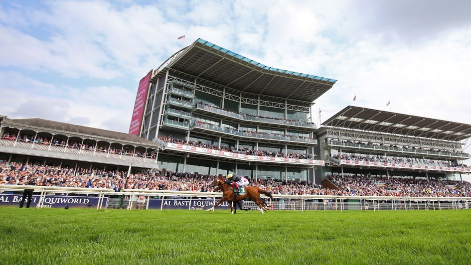 Stradivarius wins the Lonsdale Cup in front of the huge York stands
