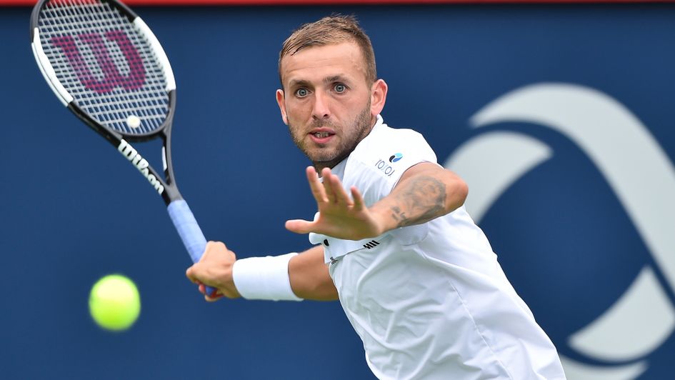 Dan Evans was defeated by Rafael Nadal