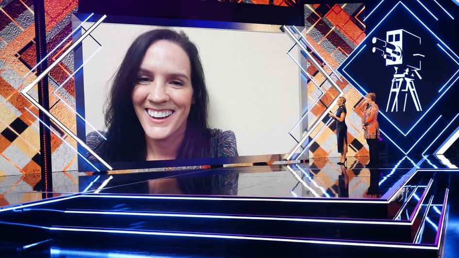 Rachael Blackmore receives her award