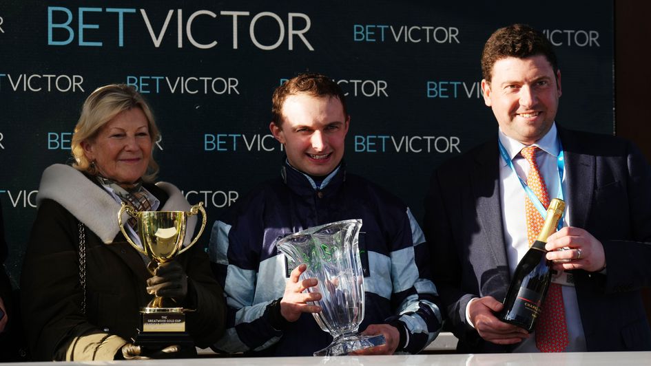 Sean Bowen got a nice trophy for his efforts on Booster Bob