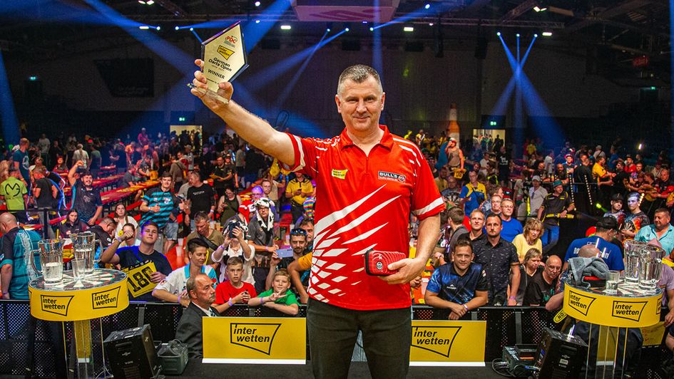 Krzysztof Ratajski won the German Darts Open (Picture: Jonas Hunold/PDC Europe)