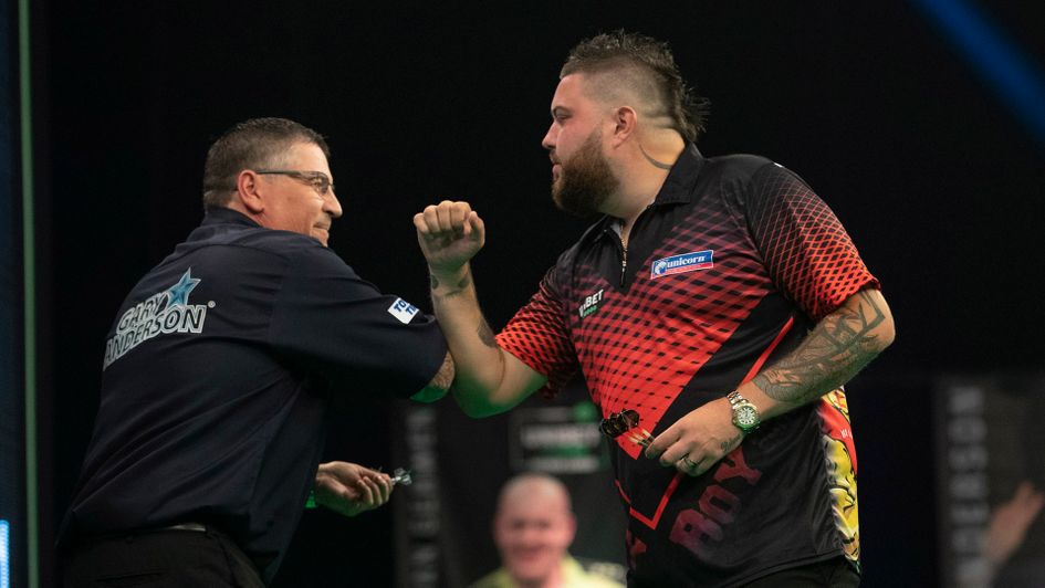 Gary Anderson defeated Michael Smith (Picture: Lawrence Lustig/PDC)