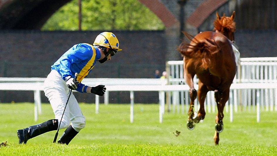 Kris Kin runs away from Fergal Lynch after winning at Chester