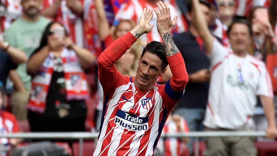 Fernando Torres scores on his last appearance for Atletico Madrid