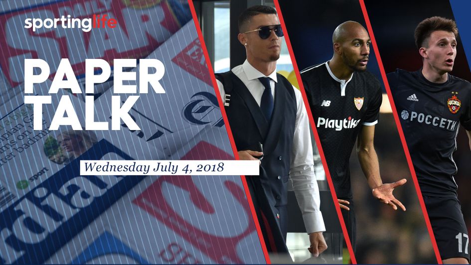 Paper Talk: Cristiano Ronaldo, Steven N'Zonzi and Aleksandr Golovin all feature