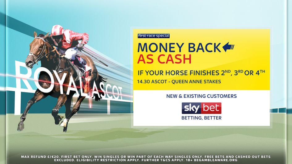 Money Back As Cash at Royal Ascot