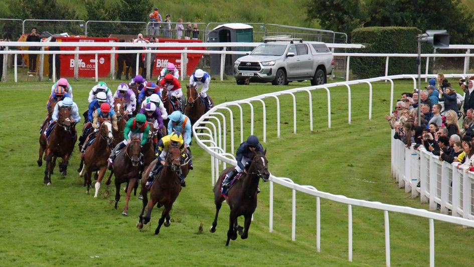 Tennessee Stud came from a long way back to finish third in the Derby