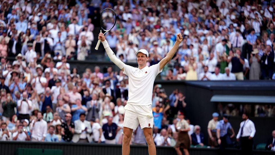 Jannik Sinner soaks up the applause