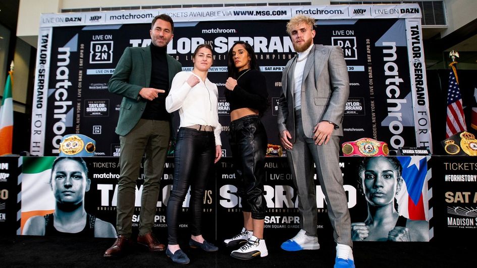Katie Taylor and Amanda Serrano are set to square off (Michelle Farsi for Matchroom/MSG Photos)