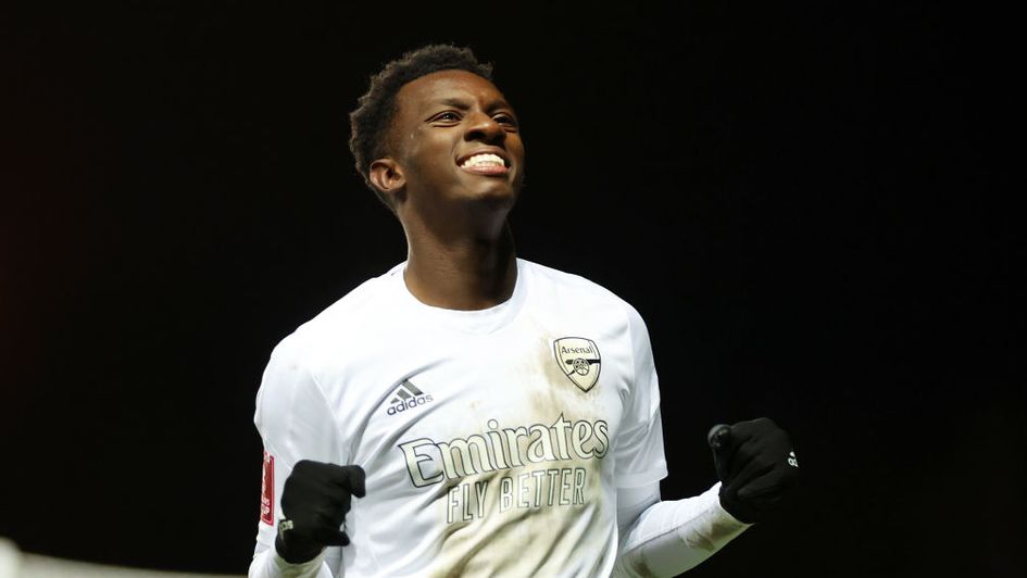 Eddie Nketiah scored twice for Arsenal