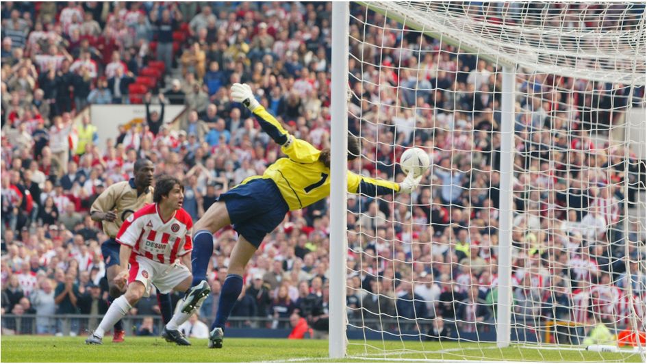 David Seaman produced one of the greatest saves ever as Arsenal beat Sheffield United in the 2003 FA Cup semi-final