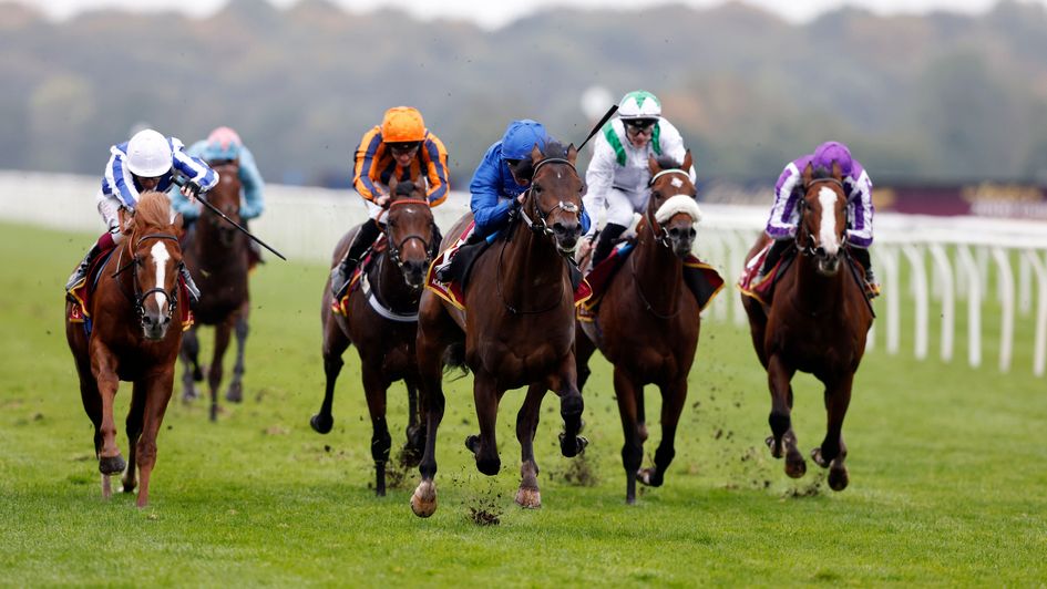 Ancient Wisdom wins the Futurity Trophy