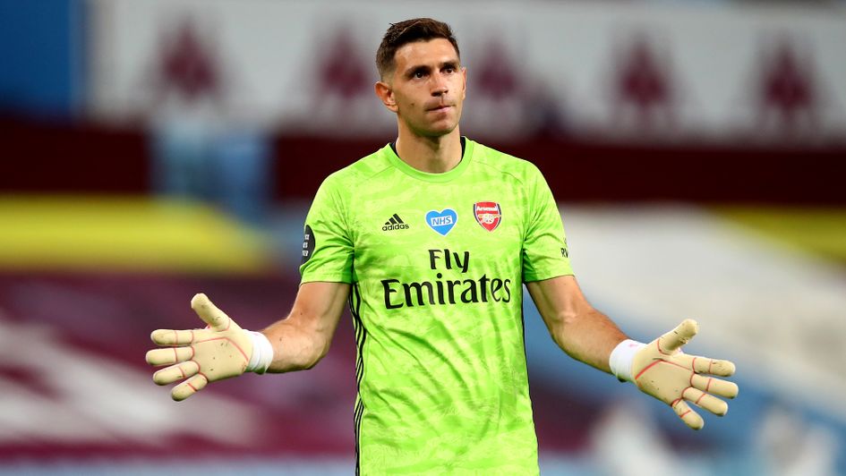 Arsenal goalkeeper Emiliano Martinez