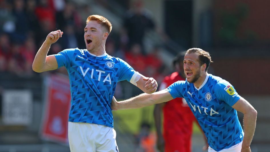 Stockport County celebrate