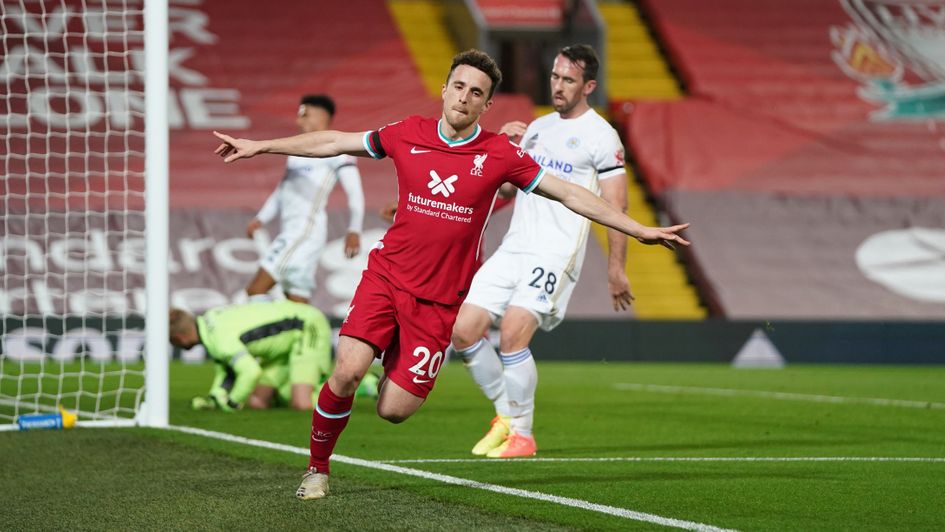 Diogo Jota celebrates