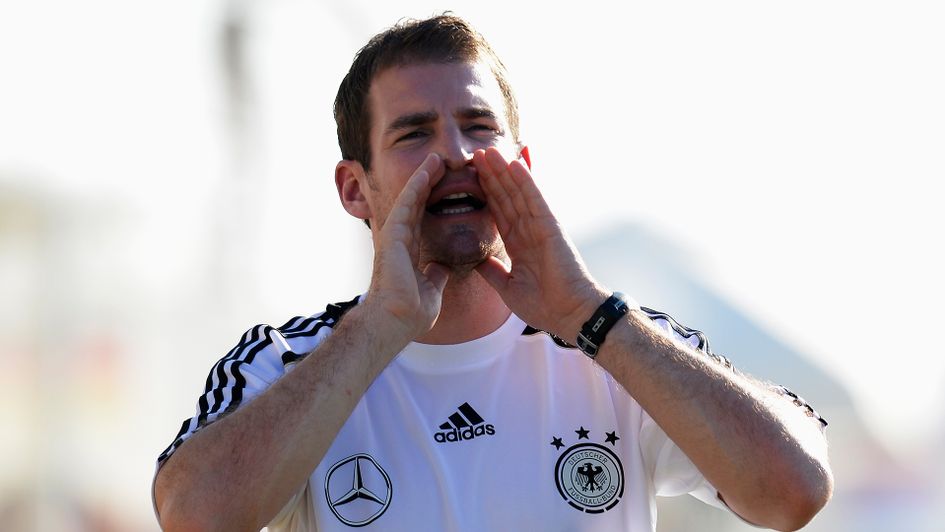 Jan Siewert during his time in charge of Germany u18s