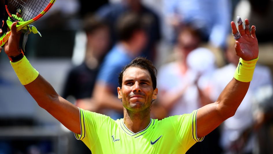 Rafael Nadal: Spanish ace celebrates a victory in the 2019 French Open