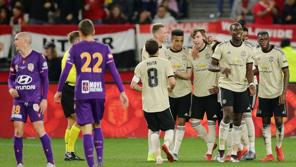 Celebrations for James Garner and Manchester United