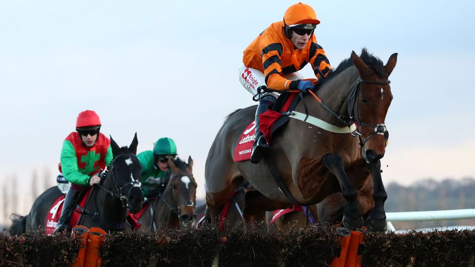Thistlecrack during his return to action at Newbury