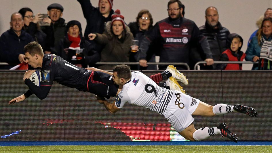 A spectacular effort from Liam Williams of Saracens