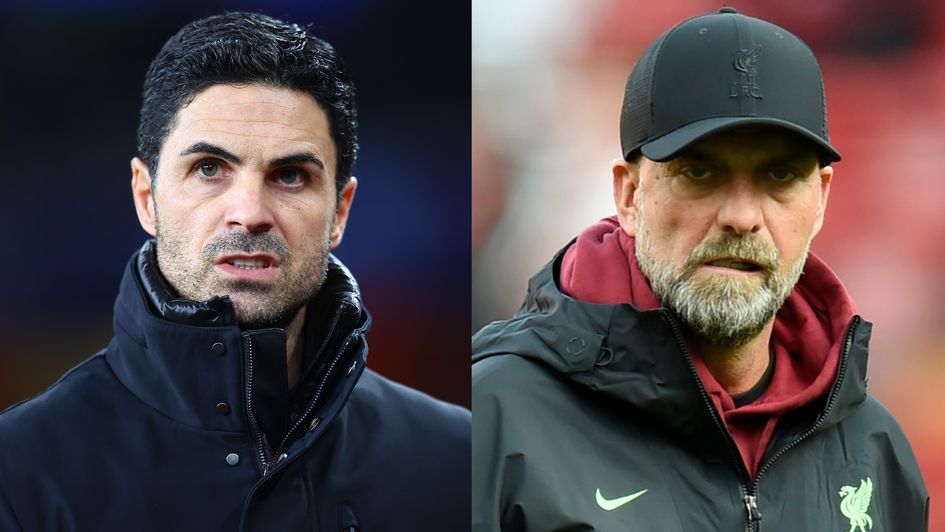 Mikel Arteta and Jurgen Klopp