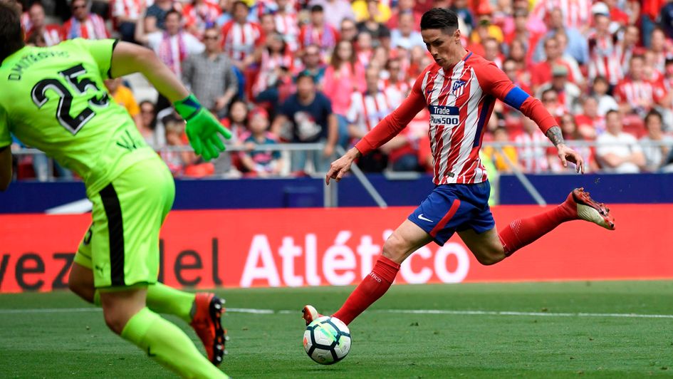Fernando Torres scores on his last Atletico Madrid appearance