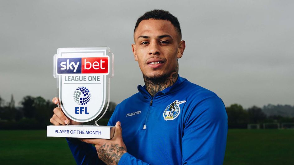 Bristol Rovers striker Jonson Clarke-Harris wins Player of the Month for March