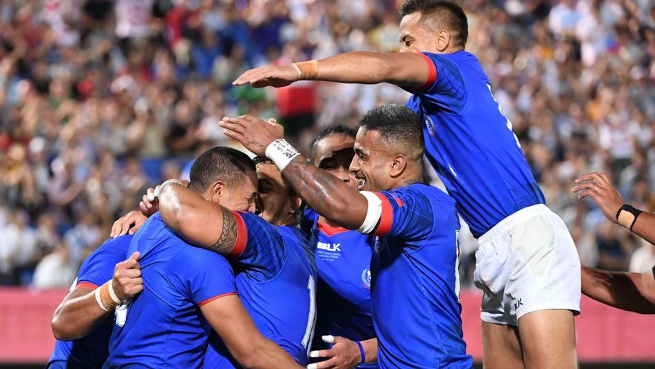 Celebrations for Samoa as they go top of Pool A