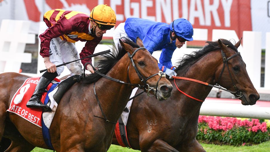 State Of Rest winning the Cox Plate