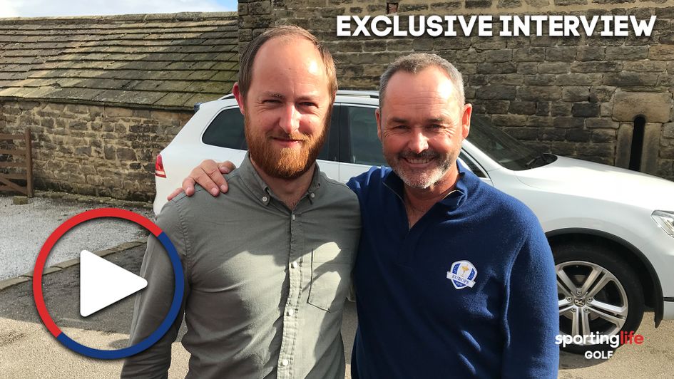 Our Ben Coley with Ryder Cup veteran Billy Foster